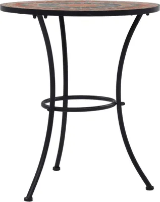 Produktbild von vidaXL Mosaik-Bistrotisch Orange/Grau 60 cm Keramik
