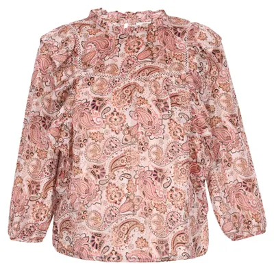 Produktbild von HYPATE damen bluse - hellrosa mehrfarbig, S