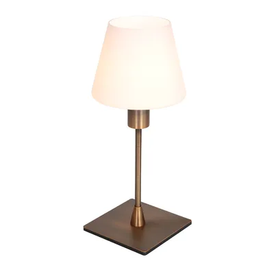 Immagine prodotto di Steinhauer - lampada da tavolo - Ancilla - bronzo - vetro metallo - Ø 14cm - E14 - 3100BR
