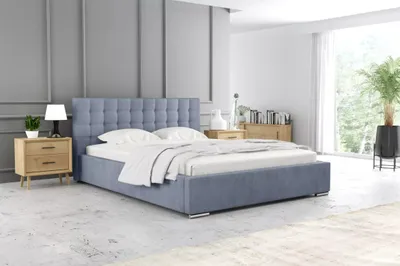 Produktbild von Doppelbett 160x200 LAURINDA 2 mit Stauraum - blau