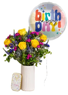 Produktbild von Blumenstrauß Geburtstagsmoment | Geschenk - frische Blumen | Blumenversand von BLOOMY DAYS