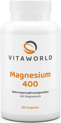 Image de Vitaworld Magnésium 400 gélules, 120 gélules