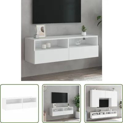 Produktbild von The Living Store TV-Wandschrank Weiß 100x30x30 cm Holzwerkstoff