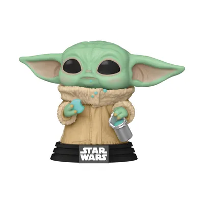Produktbild von Funko Star Wars The Mandalorian POP! TV Vinyl Figur Grogu w/ Cookie 9 cm FK54531