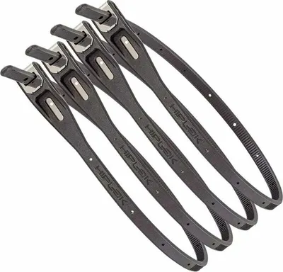 Zdjęcie produktu dla Hiplok Z LOK, Opaska zaciskowa, Czarny, Stal, 20 g, 40 cm, 4 szt.