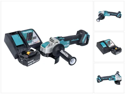 Produktbild von Makita DGA 521 RF1X1 Akku Winkelschleifer 18 V 125 mm X-LOCK Brushless + 1x Akku 3,0 Ah + Ladegerät