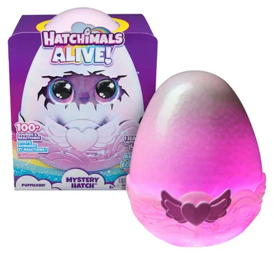 Produktbild von Hatchimals Alive Mystery Ei Pufficorn, Junge/Mädchen, 5 Jahr(e), Lichteffekte, Mit Ton