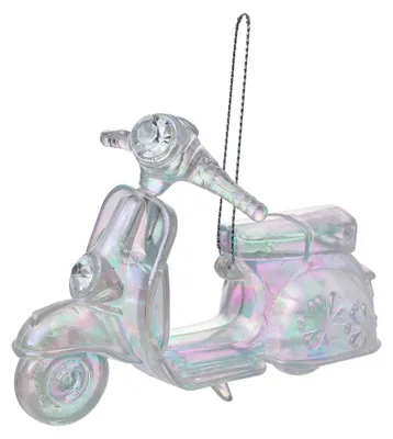 Image de Clayre & Eef Pendentif de Noël Rouleau 12 cm Couleur argent Plastique