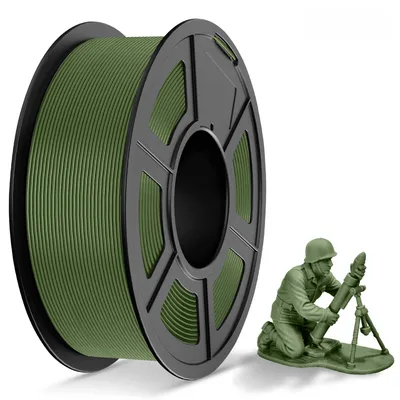 Image de Filament PLA+, 1,75 mm, 1 kg, vert olive