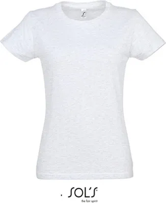 Produktbild von SOLs 11502 | Imperial Women / Damen T-Shirt - Farbe: Ash (Heather) - Größe: M