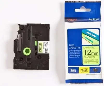 Produktbild von Samolepiaca páska Brother TZ-C31 12 mm neonžltá/čierna