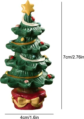 Produktbild von Fish Tank Aquarium Ornament Harz Weihnachtsbaum Geschenk Box Ornament Weihnachten Landschaftsbau Dekor