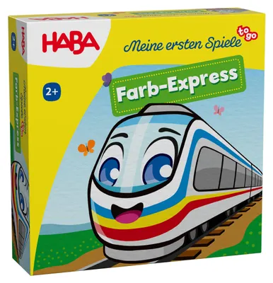 Produktbild von HABA Farb-Express – Erstes Würfelspiel für Kinder ab 2 Jahren – Reisespiel MES t