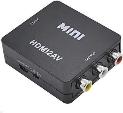 Obrázek produktu pro Jumada - Konvertor / Převodník HDMI na AV (TULIP/RCA) - HDMI2AV - HDMI na TULIP/černý konektor #Kabel #Vhodné pro audio a video