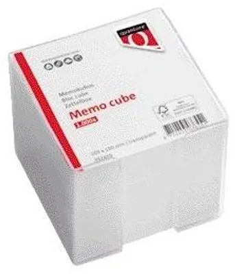 Produktbild von Quantore - Memowürfel 10x10x9cm transparent mit 900 Blatt