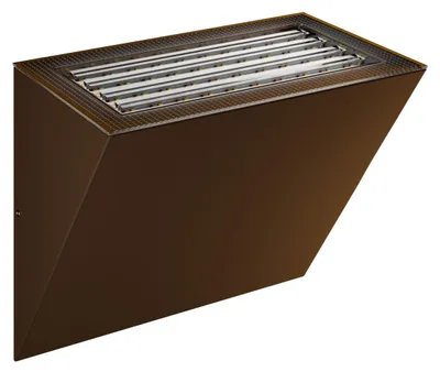 Immagine prodotto di Applique LED da Parete Comet Power Switch 40x90mm Corten, 10/20W, Triac Dimmable, 2700K-4000K, IP65 - Beneito & Faure