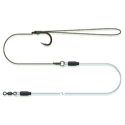 Produktbild von Madcat Combi Pellet Rig - Wallervorfach, Größe:2/0, Länge/Durchmesser/Tragkraft:60cm / 0.80mm / 66kg
