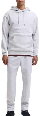 Image de JACK&JONES - Ensemble de jogging pour hommes - JJEBRADLEY SWEAT HOOD SET, 2 pièces, comprenant un pantalon de jogging et un sweat à capuche, jambes larges, couleur gris clair, taille XL