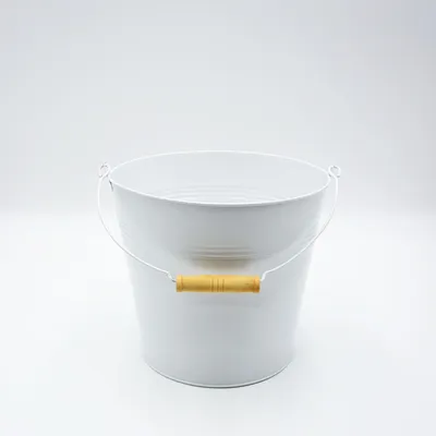 Image de Seau en métal, diamètre 24 cm, idéal pour les plantes ou la décoration