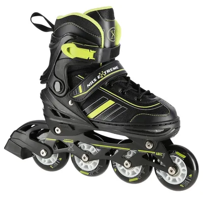 Produktbild von 2-in-1 Inline- & Schlittschuhe, Schwarz/Lime, Größe M (34-38)