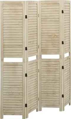 Obrázek produktu pro 4dílný paraván 140 x 165 cm masivní dřevo pavlovnie