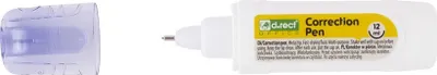 Produktbild von D.RECT Korrekturstift, Korrektur Pen, Correction Pen, Korrekturflüssigkeit 12ml weiß x 24 Stück