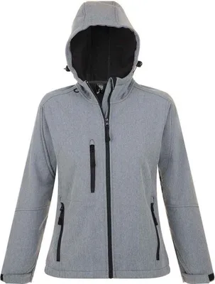 Produktbild von SOLS - "Replay" Softshelljacke für Damen LT2065 (S) (Grau meliert)