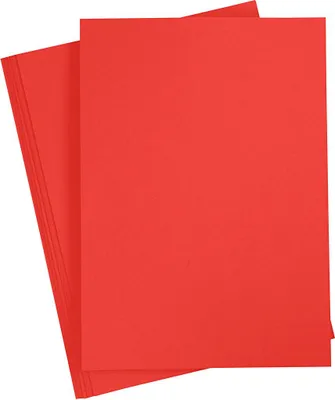 Produktbild von Creativ Company Farbkarton, A4, Blatt 210x297 mm, 180 gr, rot, 20 Blatt 1 Karton