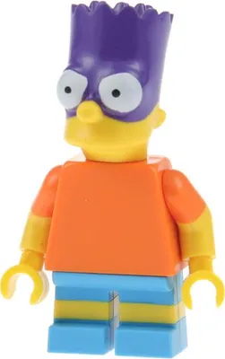 Produktbild von 1x Lego Minifiguren Simpsons Serie 2 Bartman orange lila 71009 colsim2-5 sim031