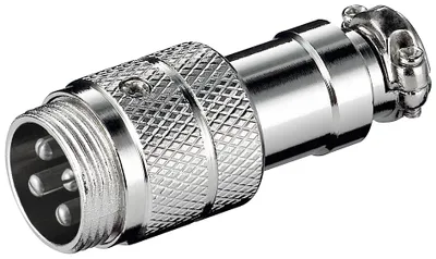 Produktbild von Goobay Mikrofonstecker, 4 Pin - mit geschraubter Zugentlastung