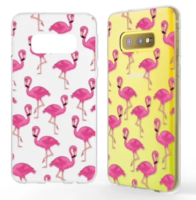Zdjęcie produktu dla Etui NALIA do Samsung Galaxy S10e, silikonowe etui ochronne na telefon komórkowy z motywem flamingo pink