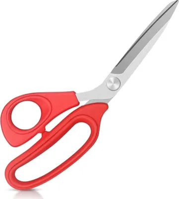 Image de Vutyvve ciseaux de tissu pour gauchers 22 cm ciseaux de tailleur rouge
