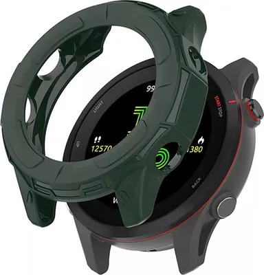 Produktbild von Strap-it TPU-Etui - Schutzhülle passend für Garmin Forerunner 255 Gehäuse (grün)