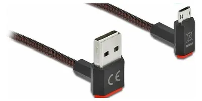 Obrázok produktu pre DeLOCK 85264, 0,2 m, USB A, Micro-USB B, USB 2.0, Čierna