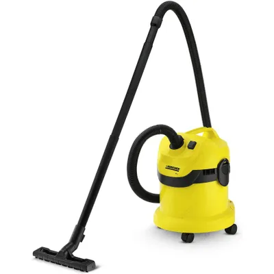 Zdjęcie produktu dla Kärcher WD 2, 1000 W, Bęben próżniowy, Suchy i Mokry, Combi, 12 l, Czarny, Żółty