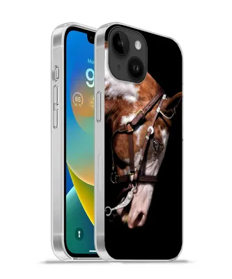Produktbild von MuchoWow® Handyhülle Schutzhülle Hülle für Apple iPhone 14 - Softcase Pferd - Halfter - Flecken Silikon Softcase Handy Hülle - Mobiltelefonhülle