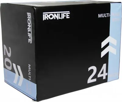 Produktbild von Plyometrischer Schaumstoffblock IRONLIFE Soft Plyo Box 75 x 60 x 50 cm, schwarz