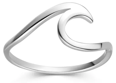 Produktbild von MATERIA by Matthias Wagner Wellenring Silber 925 für Damen SR-140, Ringgrößen:62 (19.7mm Ø)