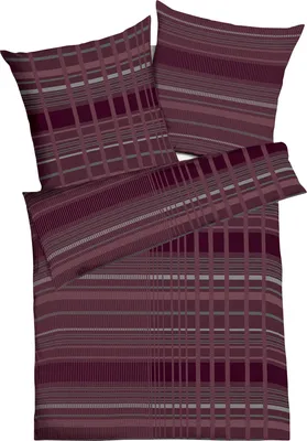 Produktbild von Kaeppel Bettwäsche Jarin" bordeaux 1x 155x200 cm + 1x 80x80 cm"