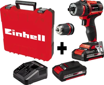 Produktbild von Einhell Akku-Bohrschrauber TE-CD 18/45 Li inkl. 2 x 2,0 Ah & Schnellladegerät