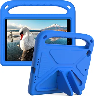 Immagine prodotto di Custodia protettiva per iPad Mini 1/2/3/4/5, leggera custodia per bambini in EVA con maniglia e supporto Blu