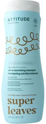 Produktbild von Attitude Shampoo mit Sheabutter für Locken – besonders pflegend – Typ 4 (473 ml)