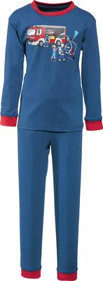 Produktbild von Erwin Müller Kinder-Schlafanzug marine/rot 134 / 140