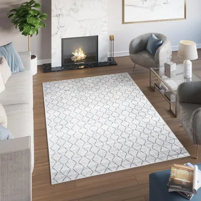 Immagine prodotto di Tappeto Tapiso TOSCANA Moderno Grigio Soggiorno OEKO-TEX 140 x 200 cm