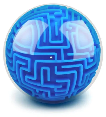 Produktbild von 3D Kugellabyrinth ab 6 Jahren, Puzzle Ball für Kinder und Erwachsene, Blau
