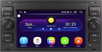 Produktbild von Autoradio mit Bluetooth, CarPlay, kompatibel mit Apple und Android, Stereoanlage, Navigation, Autonavigationssystem, für Renault Clio 3 (2005–2014)