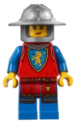Immagine prodotto di LEGO Minifigura: Cavaliere Leone, Arciere, Mercato Costiero Medievale - Femminile (bdp185)
