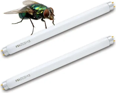Produktbild von Für FSL T8 F10W BL Ersatzbirne für Fliegenvernichterlampe, 34,5 cm UV-Röhre für 20 W Mückenvernichter/Insektenvernichter (2 Stück)