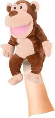 Produktbild von Fiesta Crafts Handpuppe Affe - pädagogisches Spielzeug Handpuppe