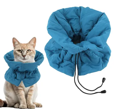 Immagine prodotto di Collare di sicurezza per gatti - Collare regolabile - Protezione morbida per il collo - Traspirante - Leggero - Impermeabile - 39x26 cm